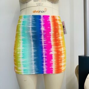 Rainbow Mini Skirt